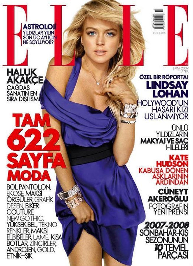 ELLE TURKEY magazine side cover  October 2007